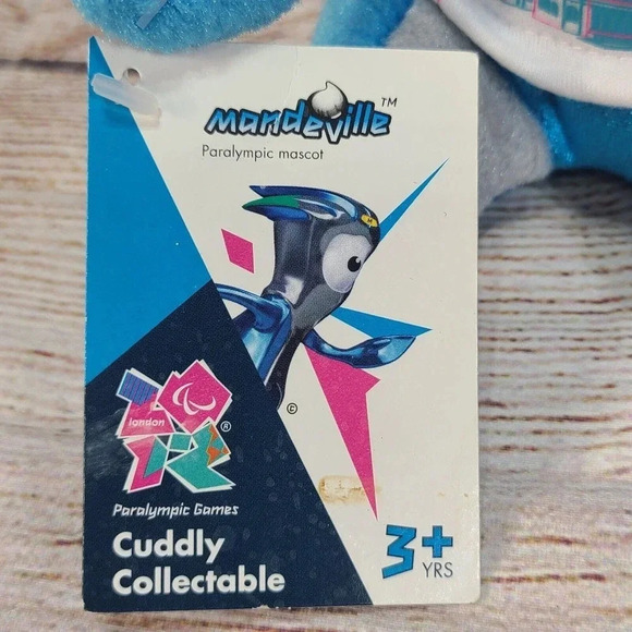 Mandeville Cuddly Collectable Plush Paralympic Mascot Stuffed Animal 6" New - Picture 9 of 12